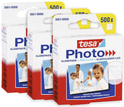 tesa Pastilles Adhésives Photos en lot de 3 - Pastilles Double Face pour Album Photos - 3 Paquets de 500 = 1500 Pièces