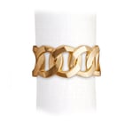 L'Objet - Cuban Link Napkin Rings - Set of 4 - Servietter og tilbehør