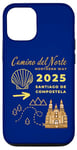 Coque pour iPhone 12/12 Pro Camino Del Norte 2025 Saint-Jacques-de-Compostelle