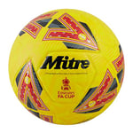 Mitre Match FA Cup Ballon de Football Jaune/Gris/Rouge, 5, 68-71 cm