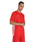 PUMA Maillot Teamcup Tee Homme, Rouge, XL