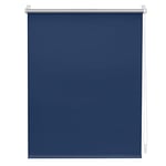 Lichtblick Store Thermique occultant avec Supports Klemmfix Auto-serrants sans perçage, Tissu Polyester, Bleu, 90 cm x 150 cm (B x L)