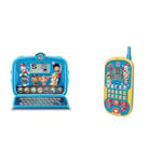 VTech Ordinateur Enfant, Bleu, Enfant & – Pat Patrouille - Le Smartphone Éducatif, Jouet Interactif – 3/7 Ans - Version FR, Enfant