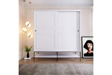 Elesham Garderobe 57x190 - Hvit Garderobeskap & klesskap