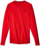 Nike M NP Top LS Tight T-Shirt à Manches Longues Homme, University Red/(Black), FR : 3XL (Taille Fabricant : 3XL-T)