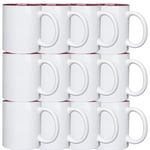 11oz Sublimation Mug Coated 2 Tone Heat Press Tea Coffee Cup Personalize Gift 12