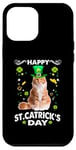 Coque pour iPhone 12 Pro Max Maine Coon Cat Happy St Catricks Day St Patricks Day Cats