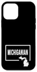 Coque pour iPhone 12 mini Michiganian Michigan MI - Voyage de vacances dans la ville natale