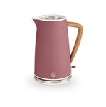 Swan Nordic Kettle with Fast Boil with Wood Effect Handle SK14610FUS (Fuchsia