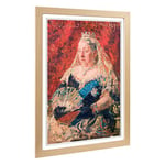 Big Box Art Framed Print of Laurits Tuxen Queen Victoria Design | Wall Art Picture | Home Decor for Kitchen, Living, Dining Room, Bedroom, Hallway, Office, Oak, A2 / 24.5x18 Inch / 62x45cm