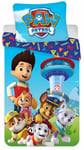 Paw Patrol sängkläder - Juniorsängkläder 100x140 cm - 2 i 1 - 100% bomull