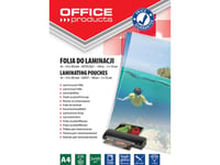 Office Products Office Products Office Products Laminating Foil, A4, 2X125 Microns, Glossy, 100 Pcs, Transparent