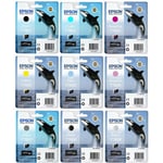 Epson T760 Ink Cartridge Multicolor Value Pack 9 Colors (t7601/2/3/4/5/6/7/8/9)