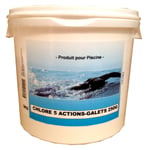 nmp - chlore lent 5 fonctions galet 250g 5kg - 35109g