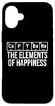 iPhone 16 Plus Capybara The Elements Of Happiness Periodic Table Funny Case