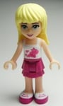 LEGO Friends: Stephanie (White Top, Magenta Skirt) Minifigure