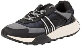 Desigual Chaussures de Course en Nylon pour Femme 4 Basket, Noir, 39 EU