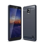 Nokia 1 Plus Carbon Fibre Case  Navy