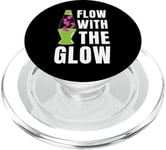 Flow With The Glow Lampe à lave collector années 70 hippie vintage PopSockets PopGrip pour MagSafe