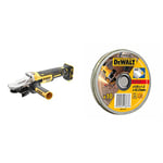 DEWALT - Meuleuse Tête Plate Brushless XR 18V 5Ah Li-Ion - DCG405FN-XJ - Meuleuse d'Angle sans Fil avec Poignée Latérale et Freinage Automatique - Lame Ø125mm - Vitesse à Vide 9000tr/min & DeWalt