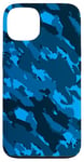 iPhone 13 Ocean Blue Style Pattern Camouflage Case