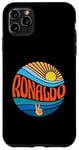 Coque pour iPhone 11 Pro Max Ronaldo T-shirt vintage Sunset Ronaldo Groovy Tie Dye