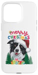 iPhone 15 Pro Max Merry Xmas Border Collie Pjs Mum and Dad Christmas Card Tee Case