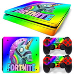 Kit De Autocollants Skin Decal Pour Accessoires De Console De Jeu Fortnite Manette Ps4 Slim, T1tn-Ps4slim-6643