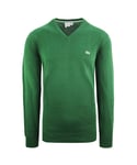 Lacoste Cotton Mens Green Sweater - Size Small