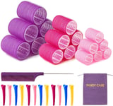 Hair Rollers Set 32 PCS, PandyCare For Long & Short - No Heat, Hair-friendly, 18