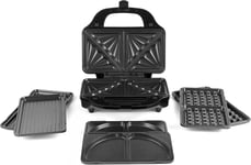 Premium XL  4 - In - 1  Snack  Maker -  Removable  Non - Stick  Cooking  Plates