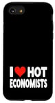 Coque pour iPhone SE (2020) / 7 / 8 I Love Hot Economists Heart – Husband Micro Marco Economics