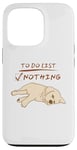 iPhone 13 Pro Cute lazy sleeping Labrador Dog Lover to do list nothing Case