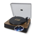 Platine vinyle Muse MT-107 BTO, 33/45 Trs, Enceintes Stéréo 10W - Bluetooth, USB lecture/encodage, Finition Noir/bois, Ovni LED