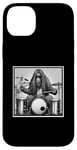 Coque pour iPhone 14 Plus Sasquatch Bigfoot Musique Drums Batteur Band Cadeau Graphique