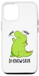 Coque pour iPhone 12/12 Pro Jeu de mots drôle de dinosaure Di-know-saur