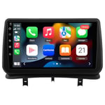 Autoradio Carplay Bluetooth pour Renault Clio Ⅲ 2005-2014 Écran Tactile HD de 9 Pouces Support Carplay et Android Auto mirrorlink WiFi DSP AM FM RDS GPS