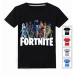 T Shirt med Fortnite Tryck 4st Fäger Storlekar 140 för Barn Röd