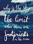 Why Is The Sky The Limit 40 x 50cm Canvas Prints, Polyester, Multi-Colour, 40x50x3.2 cm