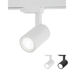 Beam GU10 track light 3-fas vit/svart (Färg: Vit)