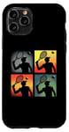 Coque pour iPhone 11 Pro Joueur de tennis Pop Art - Amateur de tennis vintage