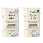 Love & Green BIO Cotons Maxi Carrés x70 (Lot de 2)