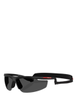 Prada PS A02S Men's Wrap Sunglasses, Nero Opaco