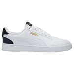 PUMA Sneaker Shuffle - Vit/navy/guld, storlek 36