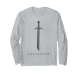 Excalibur The Legendary Sword in the Stone of King Arthur Long Sleeve T-Shirt