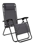 Argos Home Folding Metal Zero Gravity Sun Lounger - Grey