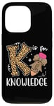 iPhone 13 Pro K Is For Knowledge Cute Pencil Bow Teacher Stay Curious Case