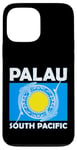 iPhone 13 Pro Max Flag of Palau South Pacific Blue Shark Case