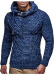 Leif Nelson Pull en Tricot pour Homme avec Capuche/Pull d'hiver de qualité supérieure dans Une Coupe Droite, idéal pour Les Looks décontractés et Professionnels, Disponible dans de Nombreuses Tailles