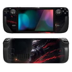 PlayVital Kit d'Autocollants de Protection pour Steam Deck OLED,Stickers Skin Vinyl pour Steam Deck LCD-Chevalier des Abysses